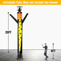 6 10 15 20FT Tall Halloween Pumpkin Waving Inflatable Tube Man(Blower Not Included) - goodeny