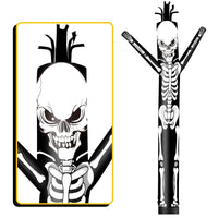 6 10 15 20FT Tall Halloween Skeleton Waving Inflatable Tube Man(Blower Not Included) - goodeny