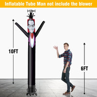6 10 15 20FT Tall Halloween Vampire Waving Inflatable Tube Man(Blower Not Included) - goodeny