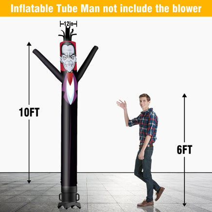 6 10 15 20FT Tall Halloween Vampire Waving Inflatable Tube Man(Blower Not Included) - goodeny