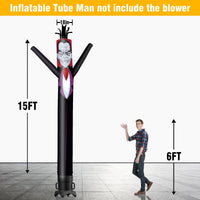 6 10 15 20FT Tall Halloween Vampire Waving Inflatable Tube Man(Blower Not Included) - goodeny
