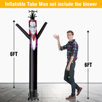 6 10 15 20FT Tall Halloween Vampire Waving Inflatable Tube Man(Blower Not Included) - goodeny
