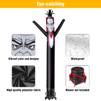 6 10 15 20FT Tall Halloween Vampire Waving Inflatable Tube Man(Blower Not Included) - goodeny