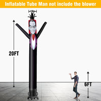 6 10 15 20FT Tall Halloween Vampire Waving Inflatable Tube Man(Blower Not Included) - goodeny