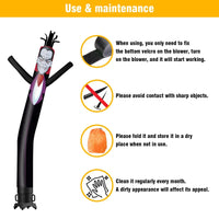 6 10 15 20FT Tall Halloween Vampire Waving Inflatable Tube Man(Blower Not Included) - goodeny