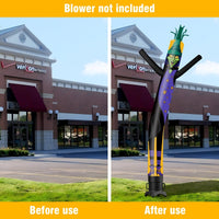6 10 15 20FT Tall Halloween Witch Waving Inflatable Tube Man(Blower Not Included) - goodeny