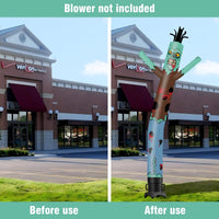 6 10 15 20FT Tall Halloween Zombie Waving Inflatable Tube Man(Blower Not Included) - goodeny