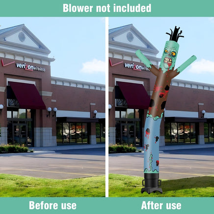 6 10 15 20FT Tall Halloween Zombie Waving Inflatable Tube Man(Blower Not Included) - goodeny