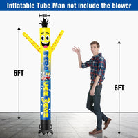 6 10 15 20FT Tall Hand Car Wash Waving Inflatable Tube Man(Blower Not Included) - goodeny