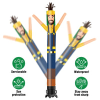 6 10 15 20FT Tall Handyman Waving Inflatable Tube Man(Blower Not Included) - goodeny