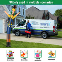 6 10 15 20FT Tall Handyman Waving Inflatable Tube Man(Blower Not Included) - goodeny
