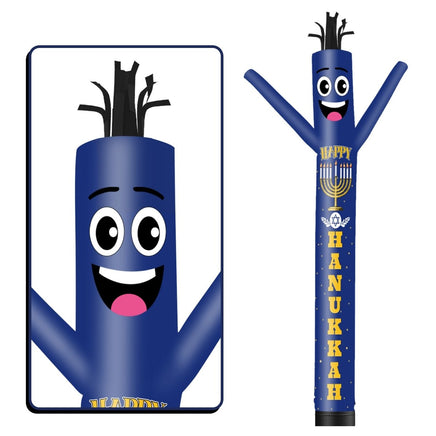 6 10 15 20FT Tall Hanukkah Waving Inflatable Tube Man(Blower Not Included) - goodeny