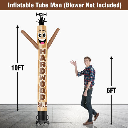 6 10 15 20FT Tall Hard Wood Sale Waving Inflatable Tube Man(Blower Not Included) - goodeny