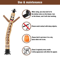 6 10 15 20FT Tall Hard Wood Sale Waving Inflatable Tube Man(Blower Not Included) - goodeny