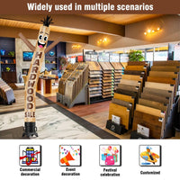 6 10 15 20FT Tall Hard Wood Sale Waving Inflatable Tube Man(Blower Not Included) - goodeny