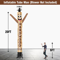 6 10 15 20FT Tall Hard Wood Sale Waving Inflatable Tube Man(Blower Not Included) - goodeny