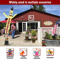 6 10 15 20FT Tall Homemade Pies Waving Inflatable Tube Man(Blower Not Included) - goodeny