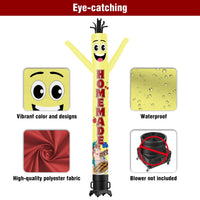 6 10 15 20FT Tall Homemade Pies Waving Inflatable Tube Man(Blower Not Included) - goodeny