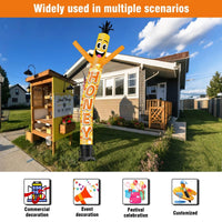 6 10 15 20FT Tall Honey Waving Inflatable Tube Man(Blower Not Included) - goodeny