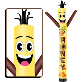 6 10 15 20FT Tall Honey Waving Inflatable Tube Man(Blower Not Included) - goodeny