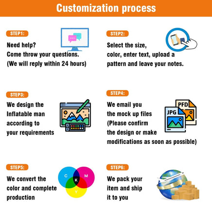 6 10 15 20FT Tall Honey Waving Inflatable Tube Man(Blower Not Included) - goodeny