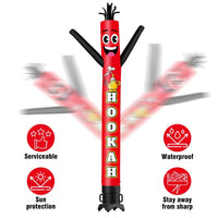 6 10 15 20FT Tall Hookah Waving Inflatable Tube Man(Blower Not Included) - goodeny