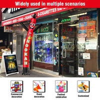 6 10 15 20FT Tall Hookah Waving Inflatable Tube Man(Blower Not Included) - goodeny