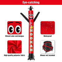 6 10 15 20FT Tall Hookah Waving Inflatable Tube Man(Blower Not Included) - goodeny