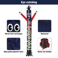 6 10 15 20FT Tall Hot Chocolate Waving Inflatable Tube Man(Blower Not Included) - goodeny