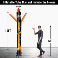 6 10 15 20FT Tall Hot Dogs Waving Inflatable Tube Man(Blower Not Included) - goodeny