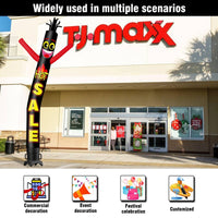 6 10 15 20FT Tall Hot Sale Waving Inflatable Tube Man(Blower Not Included) - goodeny