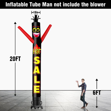 6 10 15 20FT Tall Hot Sale Waving Inflatable Tube Man(Blower Not Included) - goodeny