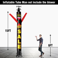 6 10 15 20FT Tall Hot Sale Waving Inflatable Tube Man(Blower Not Included) - goodeny