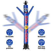 6 10 15 20FT Tall Hot Tubs Waving Inflatable Tube Man(Blower Not Included) - goodeny