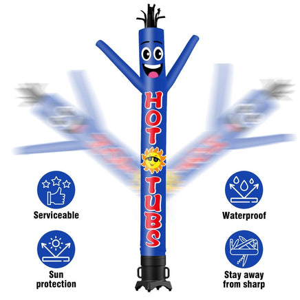 6 10 15 20FT Tall Hot Tubs Waving Inflatable Tube Man(Blower Not Included) - goodeny