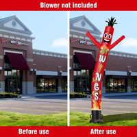 6 10 15 20FT Tall Hot Wings Waving Inflatable Tube Man(Blower Not Included) - goodeny