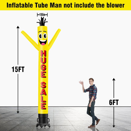 6 10 15 20FT Tall Huge Sale Waving Inflatable Tube Man(Blower Not Included) - goodeny