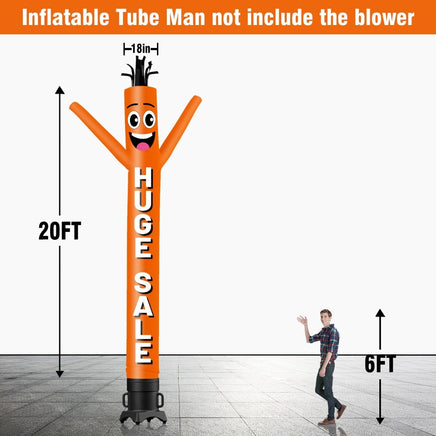 6 10 15 20FT Tall Huge Sale Waving Inflatable Tube Man(Blower Not Included) - goodeny