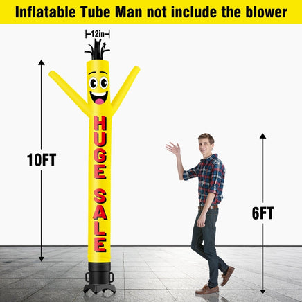 6 10 15 20FT Tall Huge Sale Waving Inflatable Tube Man(Blower Not Included) - goodeny