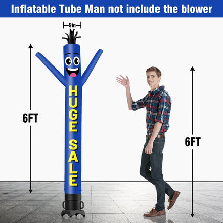 6 10 15 20FT Tall Huge Sale Waving Inflatable Tube Man(Blower Not Included) - goodeny