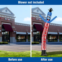 6 10 15 20FT Tall Insurance Waving Inflatable Tube Man(Blower Not Included) - goodeny