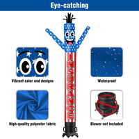 6 10 15 20FT Tall Insurance Waving Inflatable Tube Man(Blower Not Included) - goodeny