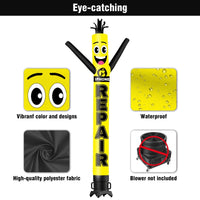 6 10 15 20FT Tall Iphone Repair Waving Inflatable Tube Man(Blower Not Included) - goodeny