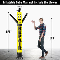 6 10 15 20FT Tall Iphone Repair Waving Inflatable Tube Man(Blower Not Included) - goodeny