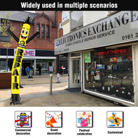 6 10 15 20FT Tall Iphone Repair Waving Inflatable Tube Man(Blower Not Included) - goodeny