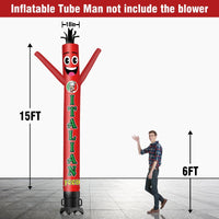 6 10 15 20FT Tall Italian Food Waving Inflatable Tube Man(Blower Not Included) - goodeny