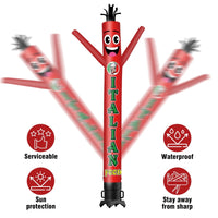 6 10 15 20FT Tall Italian Food Waving Inflatable Tube Man(Blower Not Included) - goodeny
