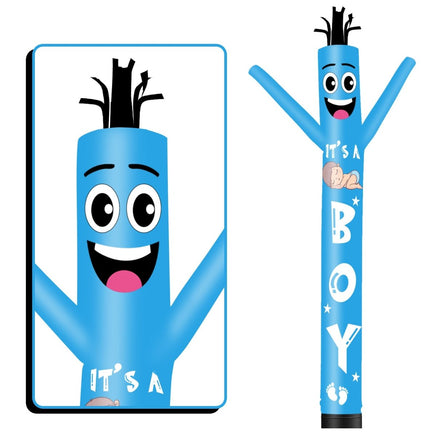 6 10 15 20FT Tall It's a boy Waving Inflatable Tube Man(Blower Not Included) - goodeny