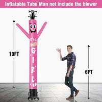 6 10 15 20FT Tall It's a girl Waving Inflatable Tube Man(Blower Not Included) - goodeny