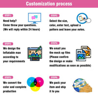 6 10 15 20FT Tall It's a girl Waving Inflatable Tube Man(Blower Not Included) - goodeny